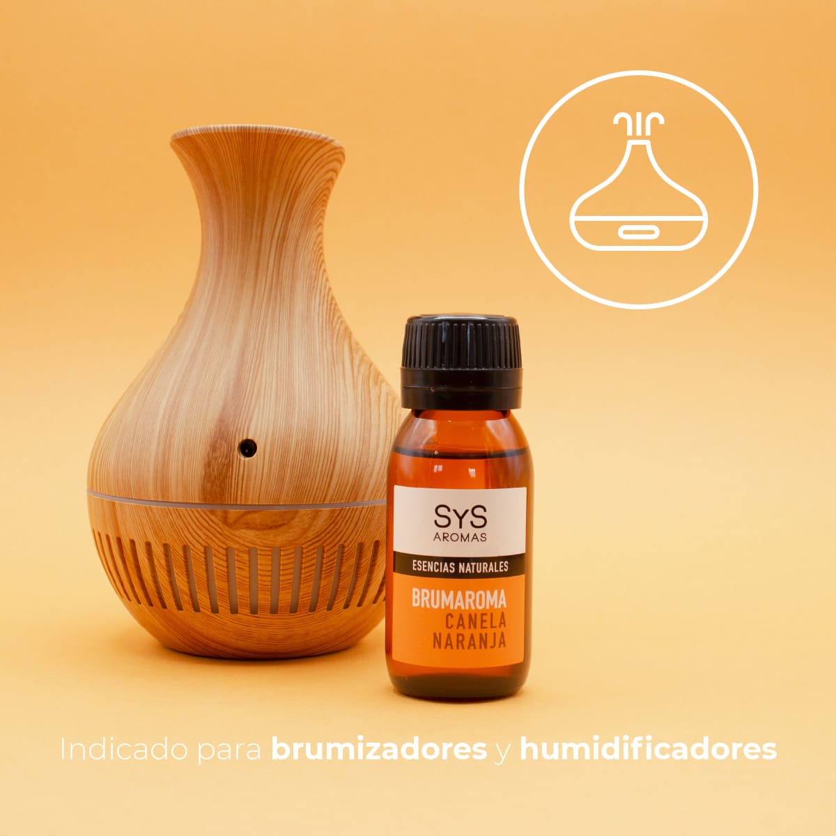 Esencia Hidrosoluble Canela-Naranja SYS Aromas 50 ml | Aroma Cítrico y Especiado | Para Humidificadores y Difusores_1