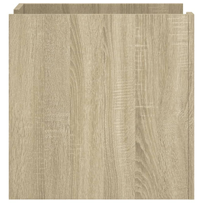 Mesita De Noche Madera De Ingeniería Roble Sonoma 45x50x50 Cm_3
