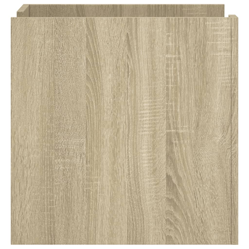 Mesita De Noche Madera De Ingeniería Roble Sonoma 45x50x50 Cm_3