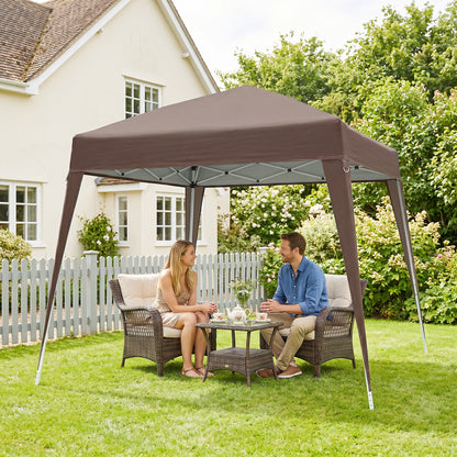 Outsunny Carpa Plegable 2,4x2,4 M De Jardín Pop Up Cenador De Acero Y Tela_4