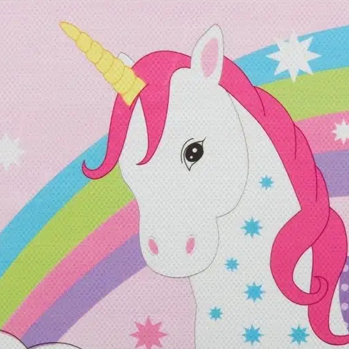 Well Home Caja De Almacenamiento Mds Con Tela No Tejida, Diseño Unicornio 60x30x35cm_2