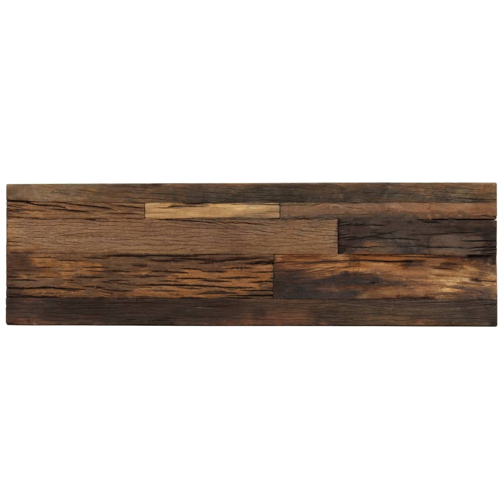 Mesa Consola Madera Reciclada Y Acero 120x35x76 Cm_0