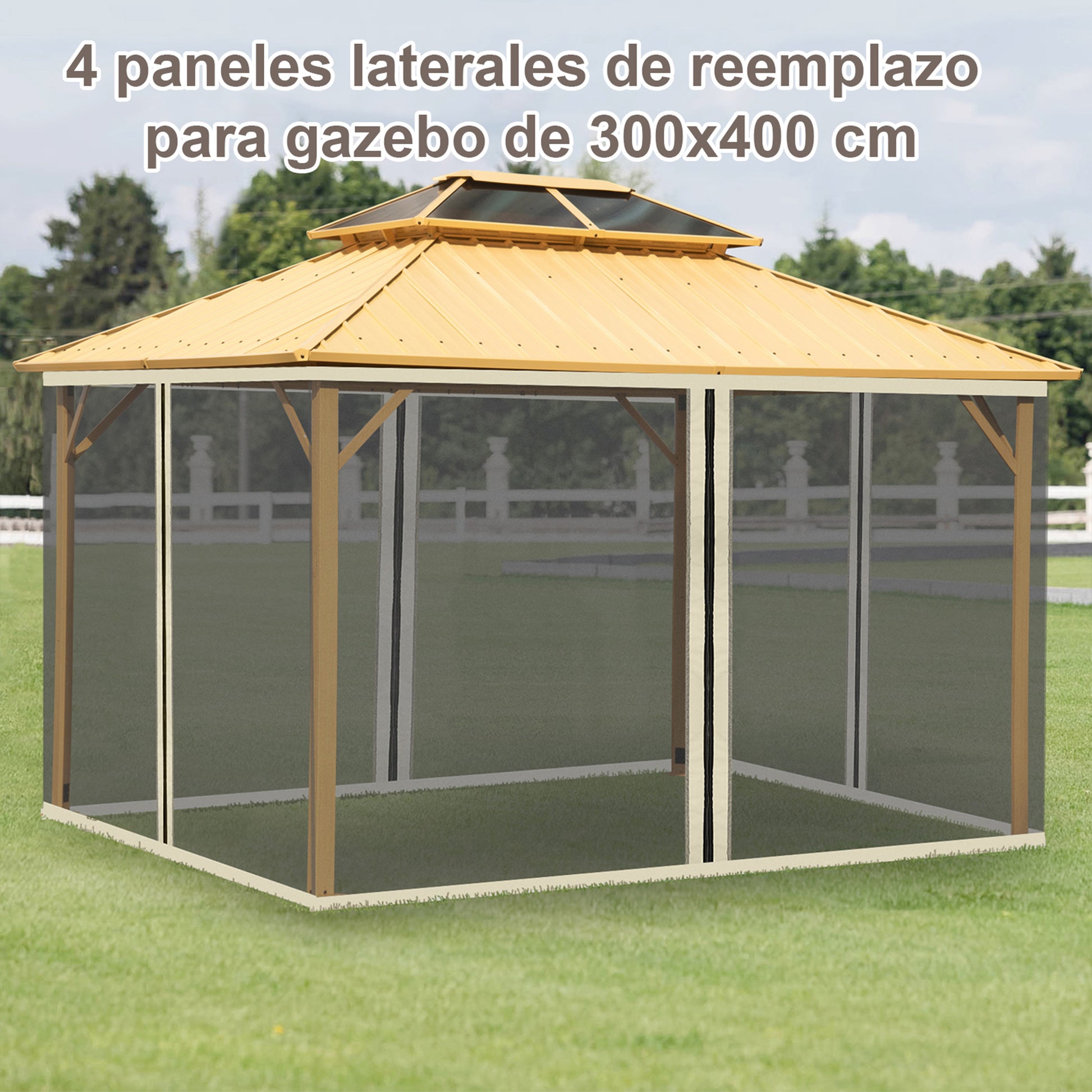 Outsunny 4 Paneles Laterales 3_1