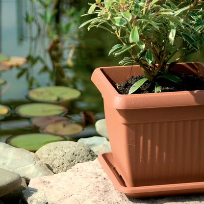 Maceta Terra 25,2l., Dimensiones (mm) 370x370x300, Color Terracota_5