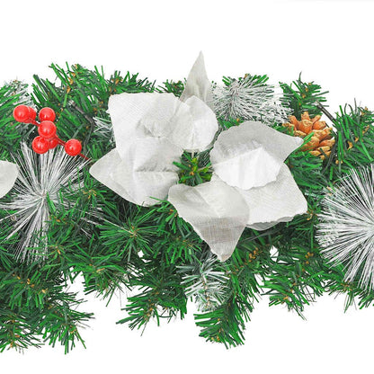 Vidaxl Guirnalda De Navidad Con Luces Led Pvc Verde 2,7 M_4