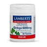 Ginkgo Biloba 6.000 mg, Lamberts 60 tabletas