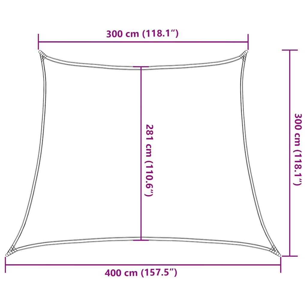 Vidaxl Toldo De Vela Hdpe Rojo 160 G/m² 3/4x3 M_2