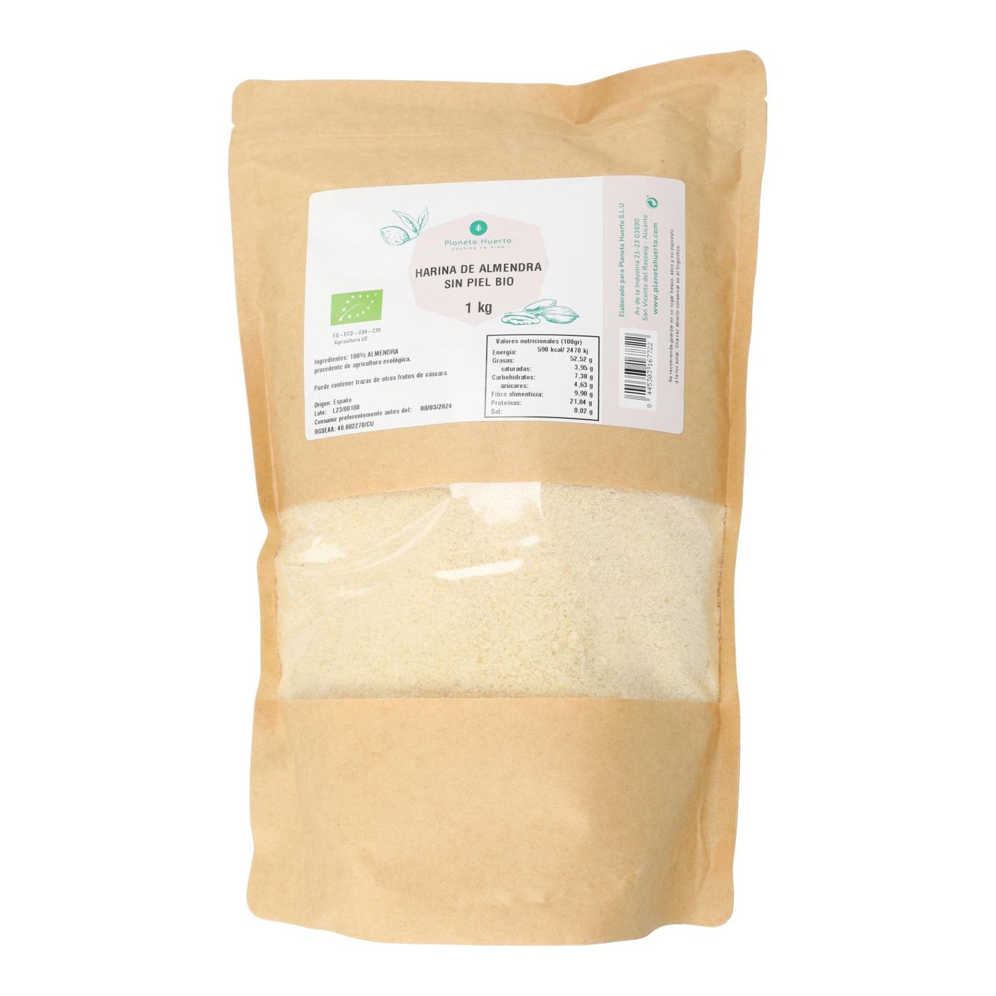 Harina de almendra ECO Planeta Huerto 1 kg