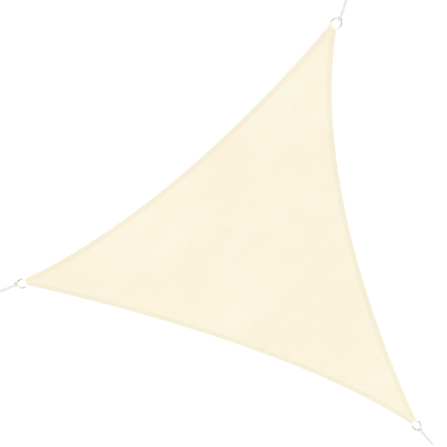 Outsunny Toldo Vela Sombrilla Parasol Triangular 5m De Poliéster 185g/m² Crema_0