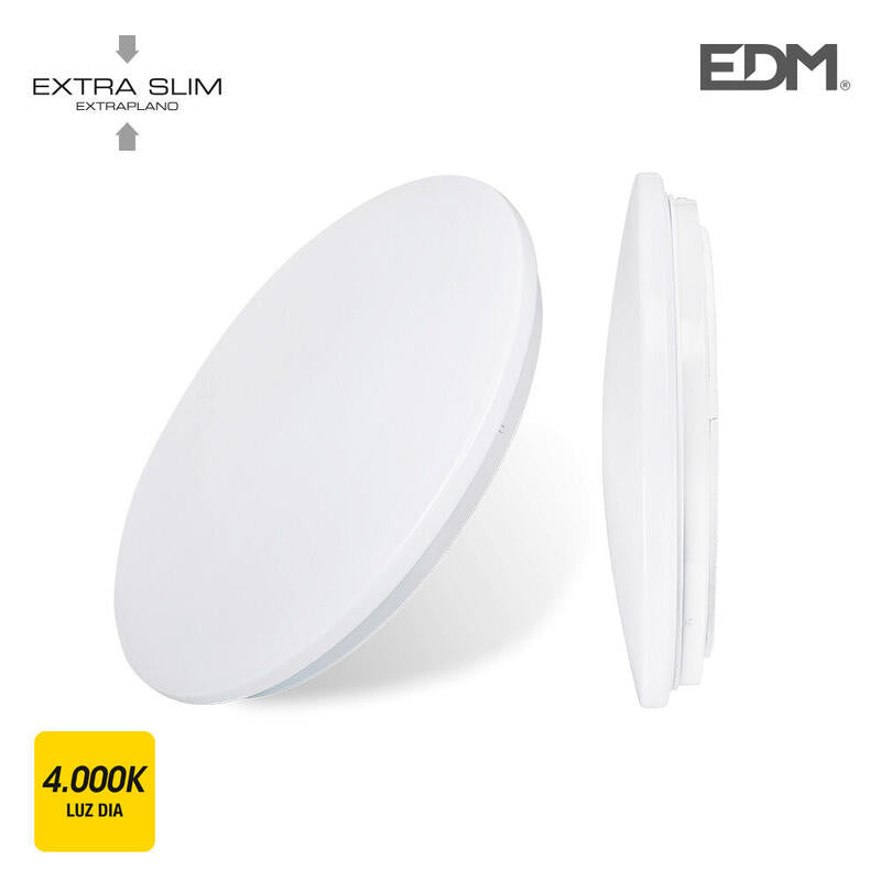 Plafon/aplique Led De Superficie 12w 4000k Ø26,5x5,7cm Edm_0