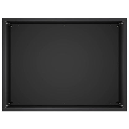 Macetero De Jardín Negro 40 X 30 X 50 Cm Acero Laminado En Frío_3