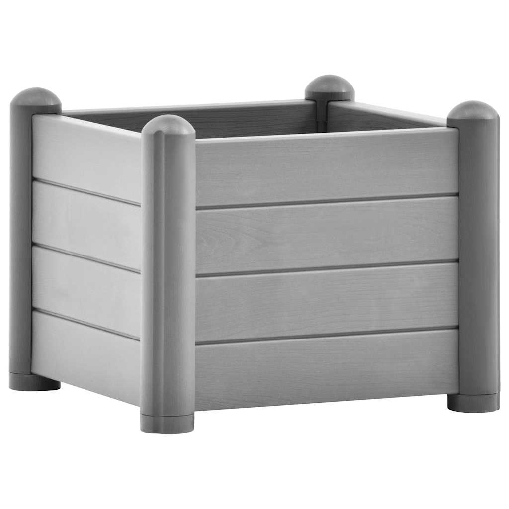 Arriate De Jardín Pp Gris Piedra 43x43x35 Cm_0