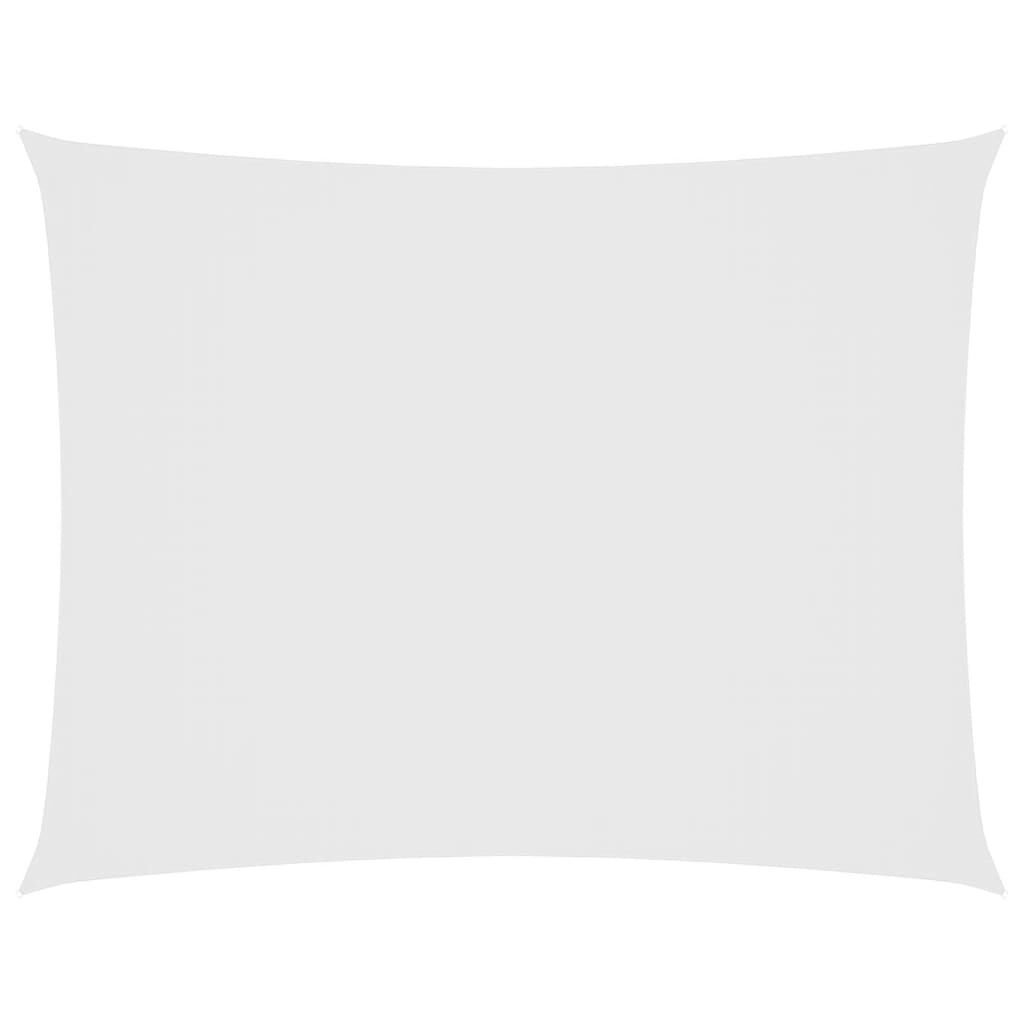 Vidaxl Toldo De Vela Rectangular Tela Oxford Blanco 3x4 M_0