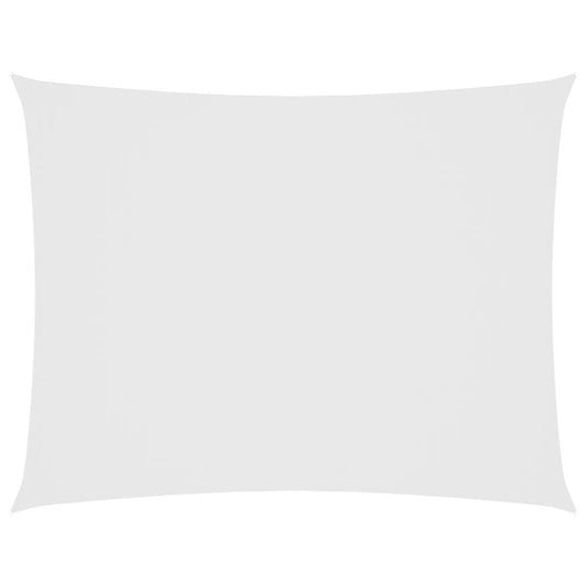 Vidaxl Toldo De Vela Rectangular Tela Oxford Blanco 3x4 M_0