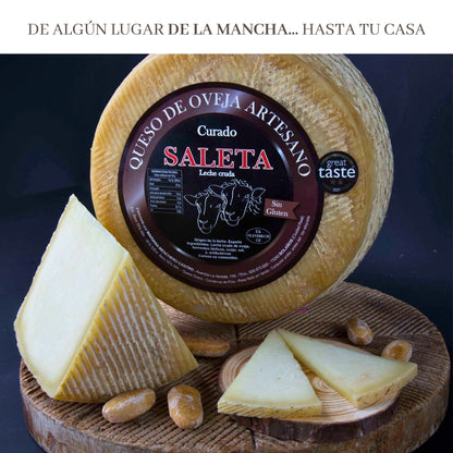 Saleta® Queso Curado Entero De Oveja (2,8 Kg) | Elaboración Artesana Quesos De La Mancha_3