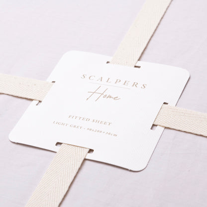 Sábana Bajera 90x200+30cm 100% Algodón Gris Claro Scalpers Home_3