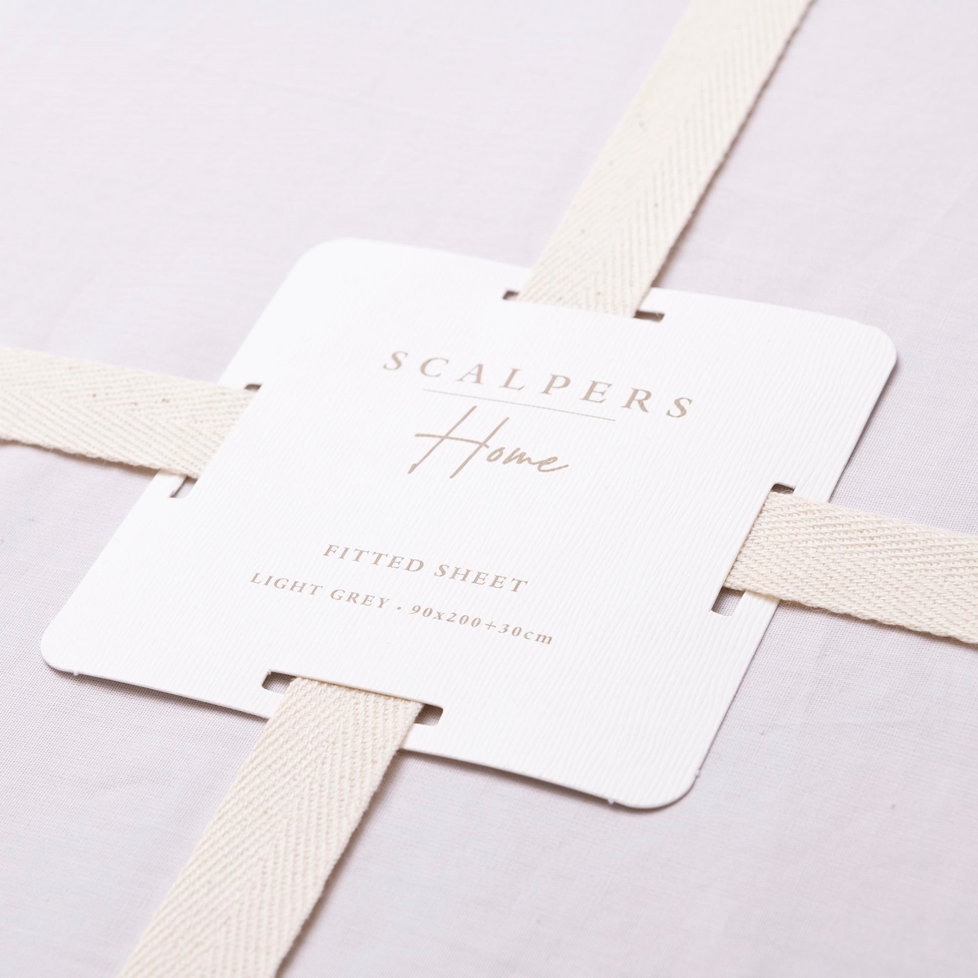Sábana Bajera 90x200+30cm 100% Algodón Gris Claro Scalpers Home_3