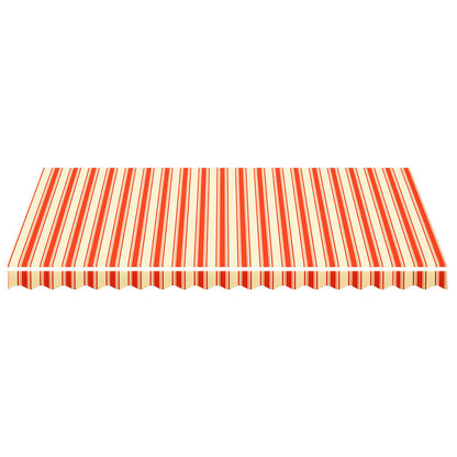 Tela De Repuesto Para Toldo Amarillo Y Naranja 4,5x3 M Poliéster_2