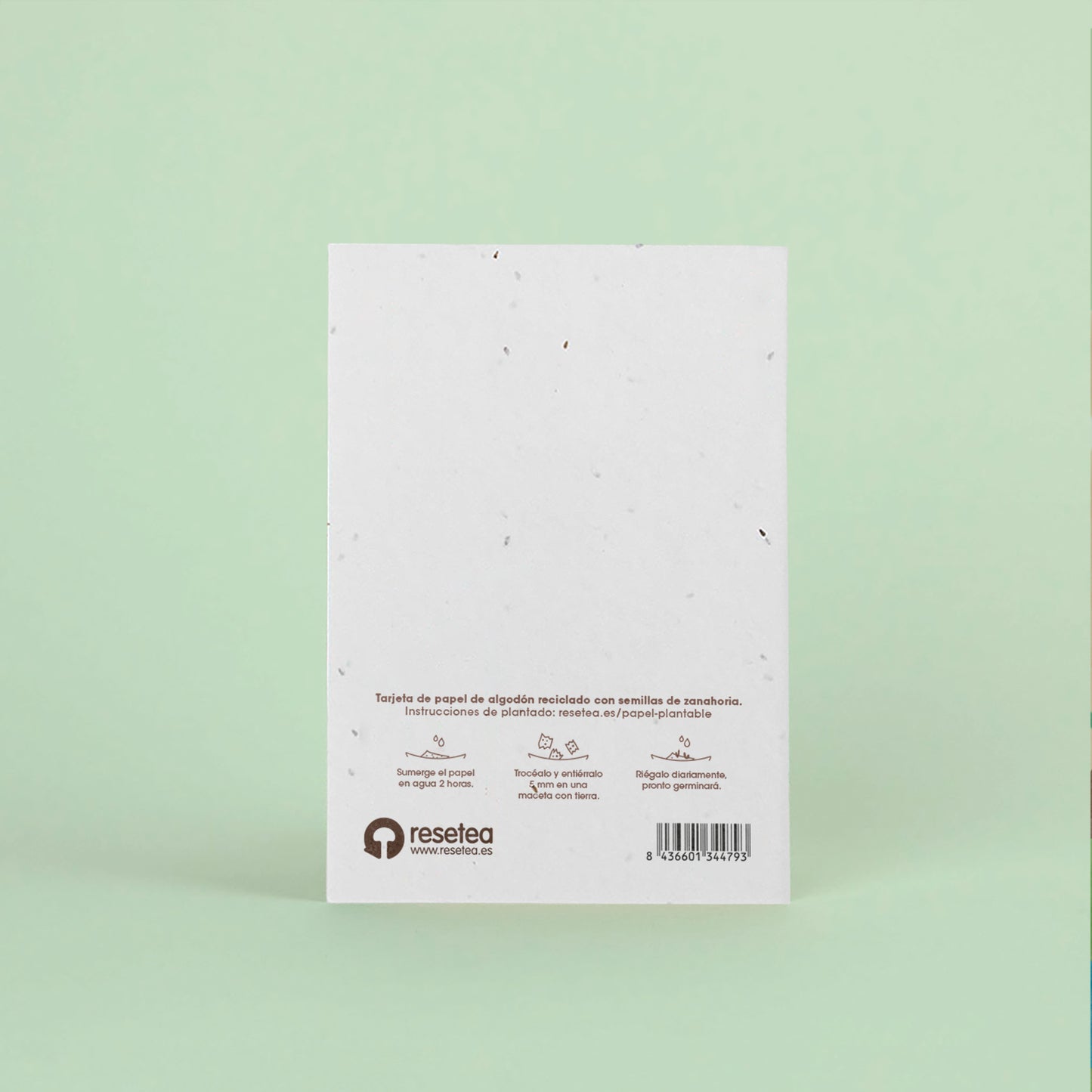 Postal Plantable Bienvenido Con Semillas De Zanahoria – Regalo Original Que Florece Para Recién Nacidos | Resetea_1