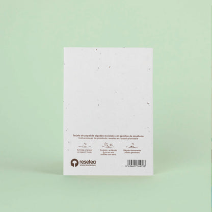 Postal Plantable Bienvenido Con Semillas De Zanahoria – Regalo Original Que Florece Para Recién Nacidos | Resetea_1