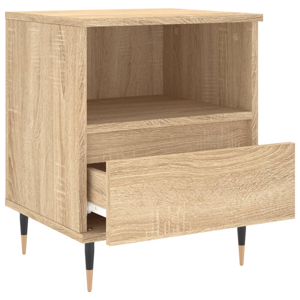 Mesitas Noche 2 Uds Madera Ingeniería Roble Sonoma 40x35x50 Cm_4