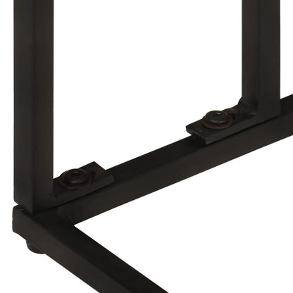Mesa Auxiliar De Madera Maciza De Acacia 35x45x65 Cm_4