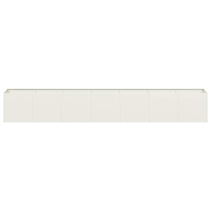 Jardinera De Acero Laminado En Frío Blanco 280x40x40 Cm_3