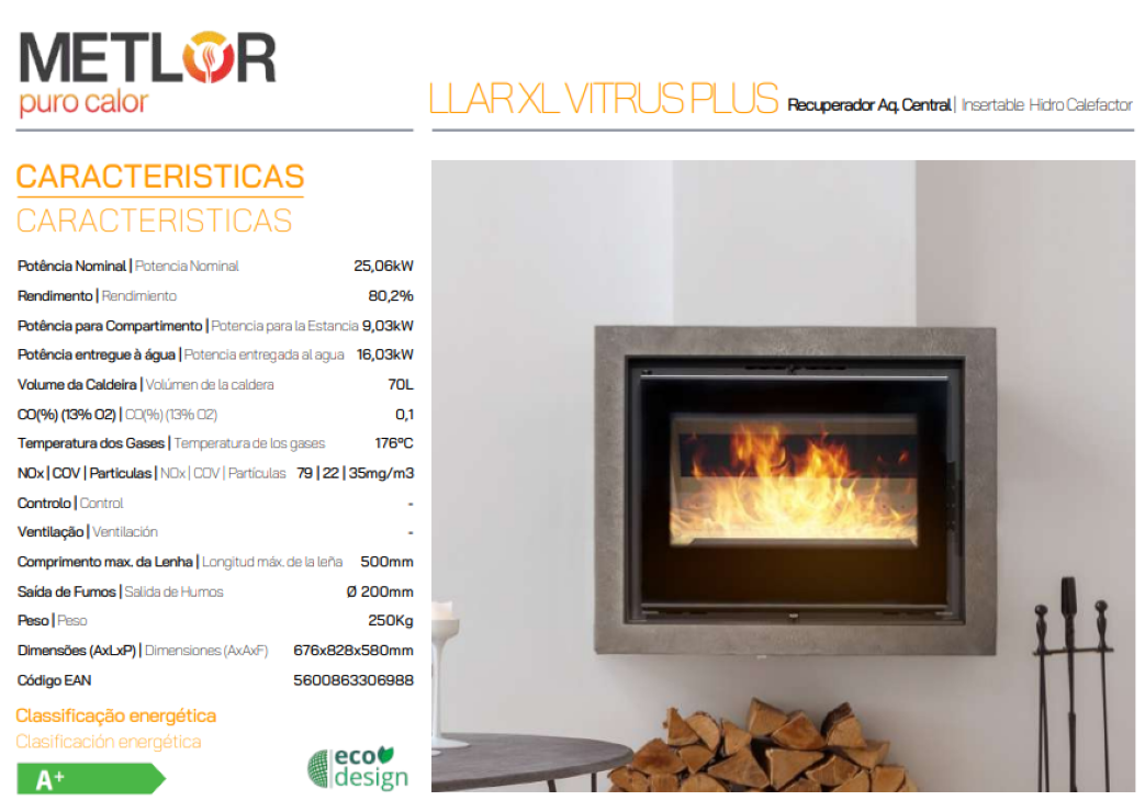 Insertables Hidro Calefactores A Leña Metlor Modelo Llar Xl Vitrus Plus_2