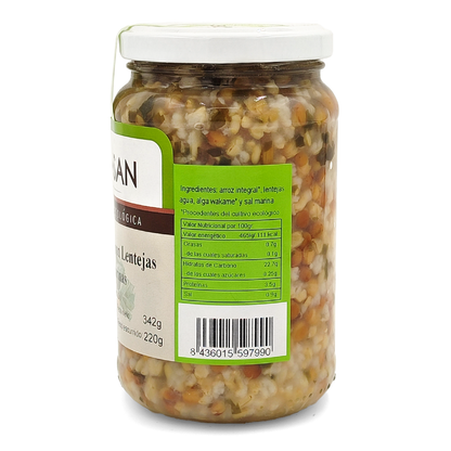 Arroz Integral Con Lentejas Y Algas  Eco Bionsan 370gr_1