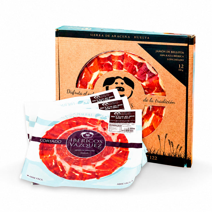 Jamón Bellota 100% Ibérico Loncheado (12 Blíster De 100 Gramos)_0