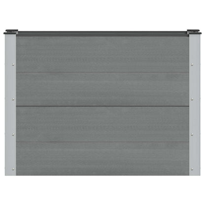 Arriate Elevado Gris 100 X 30 X 72 Cm Wpc Y Aluminio_2