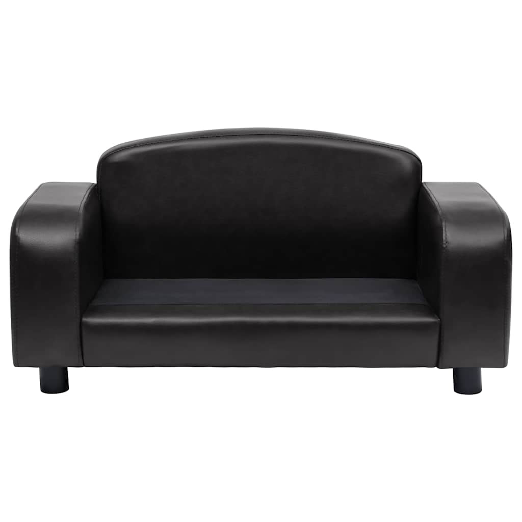 Vidaxl Sofá Para Perros Cuero Sintético Negro 80x50x40 Cm_3