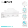 Well Home - Perchero Infantil nube Color Blanco