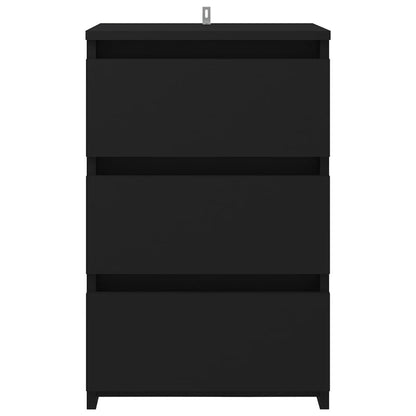 Mesitas De Noche 2 Uds Madera De Ingeniería Negro 40x35x62,5cm_2