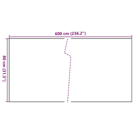 Toldo Para Balcón Ratán Sintético Marrón Y Negro 600x80 Cm / Vetonek_0