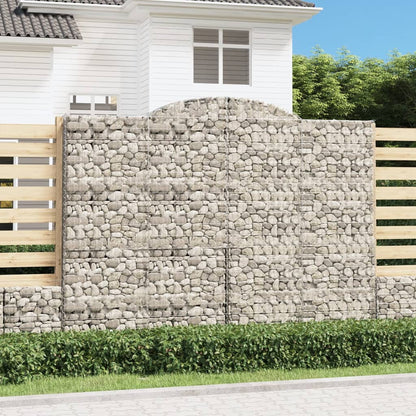 Cestas De Gaviones 3 Uds Forma De Arco Hierro 300x50x220/240 Cm_1