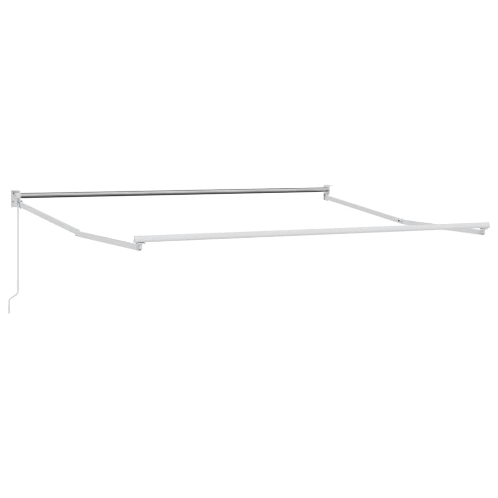 Toldo Retráctil Aluminio Y Tela Gris Antracita Y Blanco 4x3 M_4