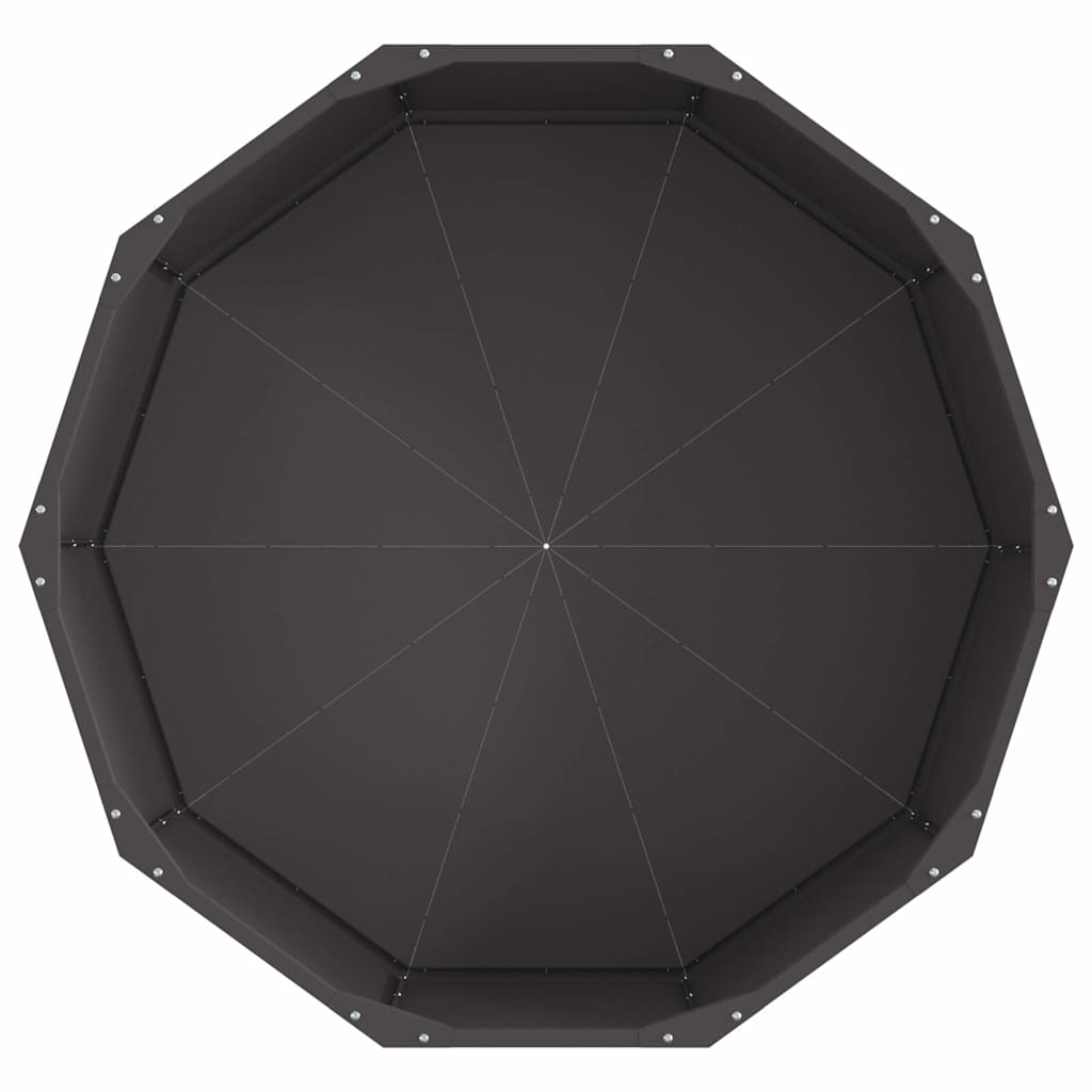 Jardinera Negro 90 X 90 X 35 Cm Acero_5