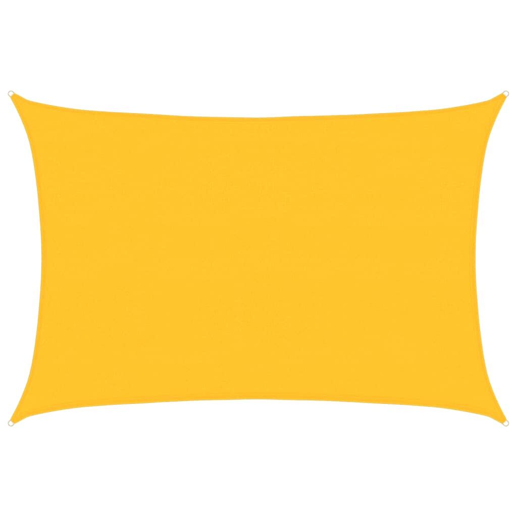 Vidaxl Toldo De Vela Rectangular Hdpe Amarillo 160 G/m² 4x5 M_0