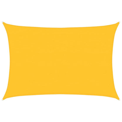 Vidaxl Toldo De Vela Rectangular Hdpe Amarillo 160 G/m² 4x5 M_0