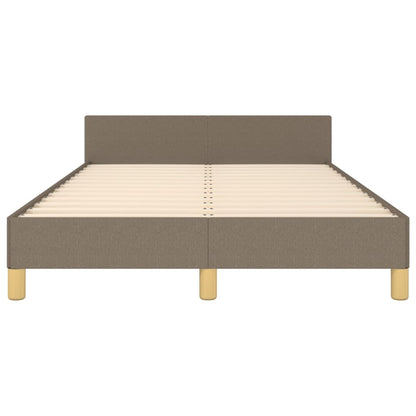 Estructura De Cama Con Cabecero De Tela Gris Taupe 120x200 Cm / Vetonek_0