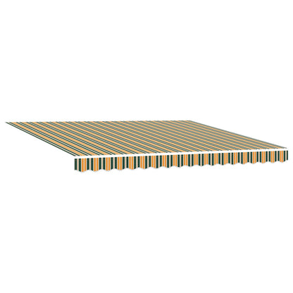 Toldo Retráctil Verde Y Blanco 400 X 350 Cm Poliéster_3