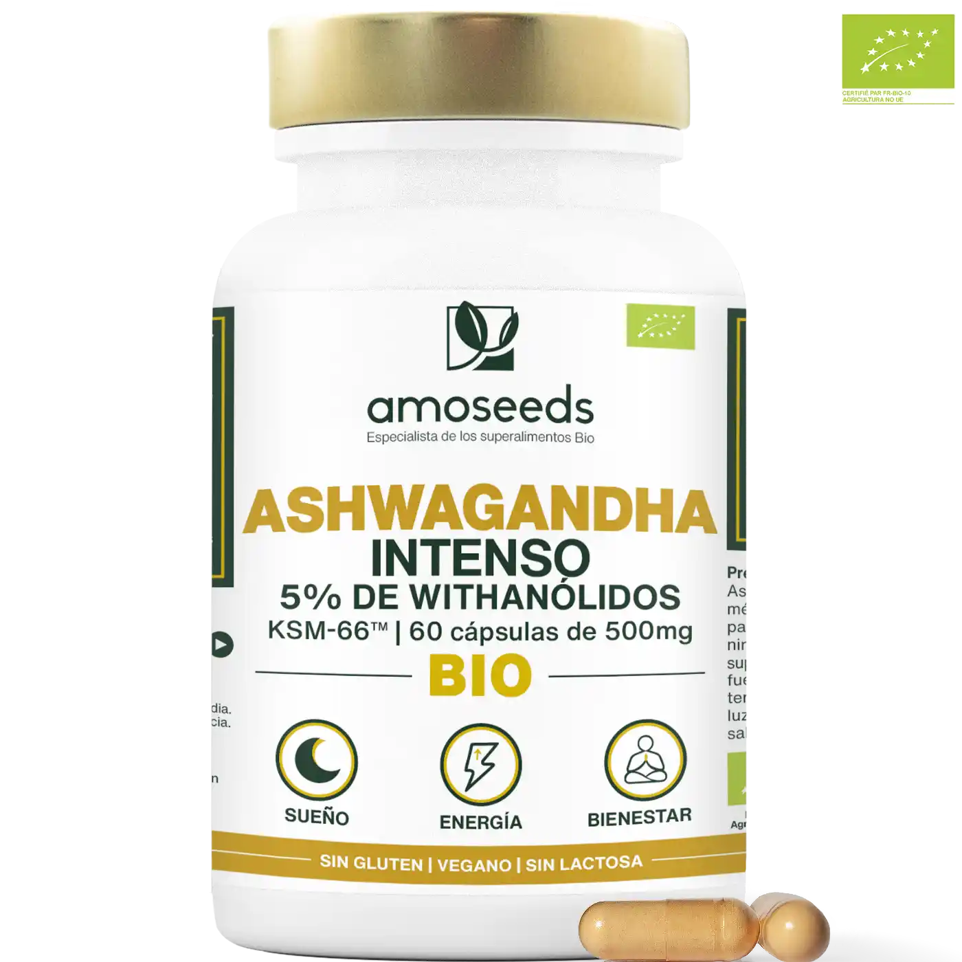 Ashwagandha Bio Ksm-66™, 5% Withanólidos | 60 Cápsulas_0