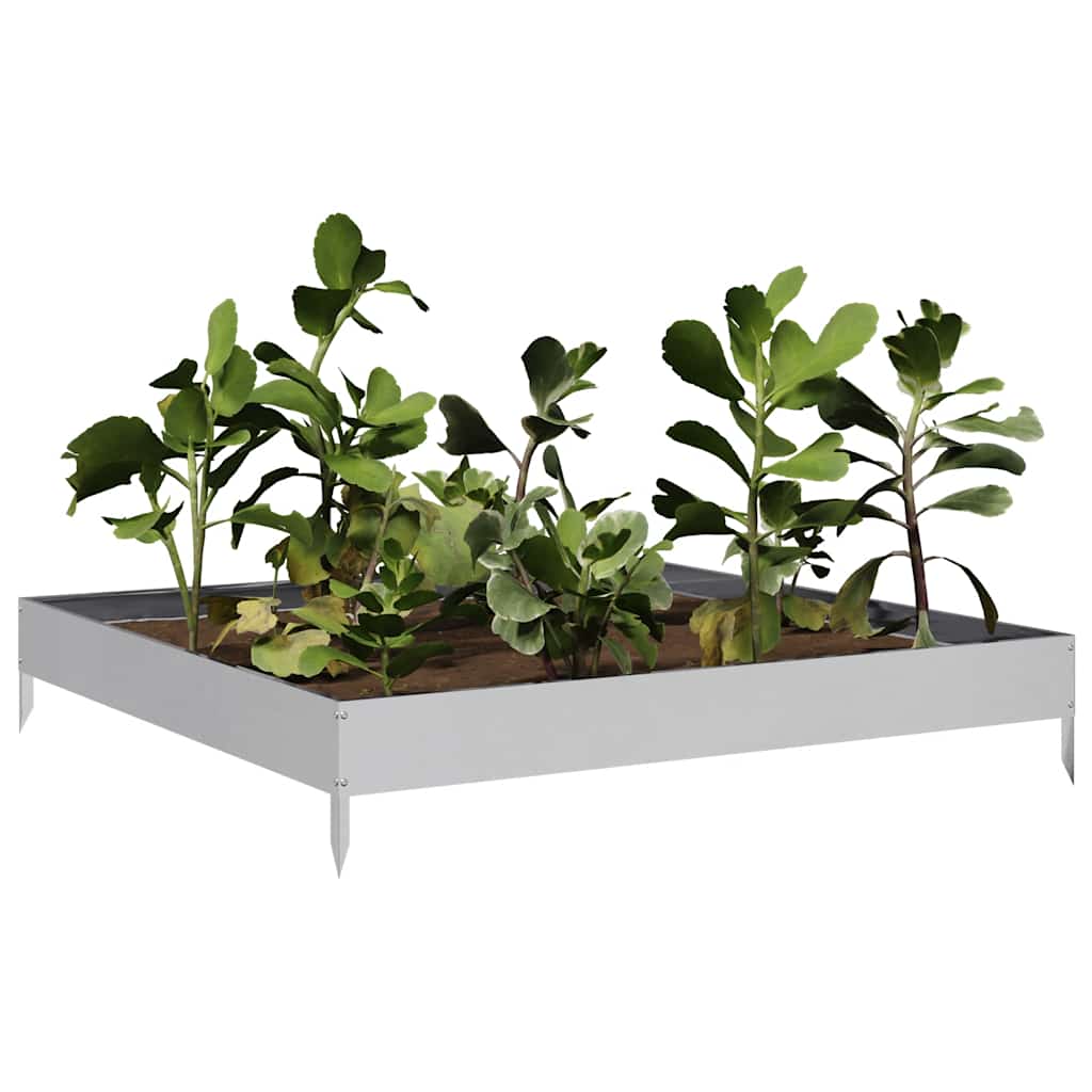 Jardinera De Acero Galvanizado 100x100x18,5 Cm_2