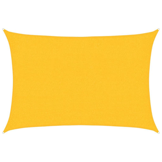 Vidaxl Toldo De Vela Rectangular Hdpe Amarillo 160 G/m² 2x2,5 M_0