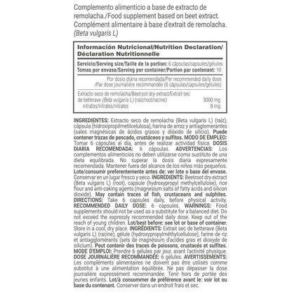 Nitrobeet Extracto De Remolacha 3000mg - 60 Cápsulas Vegetales - Remolacha - Masmusculo_5