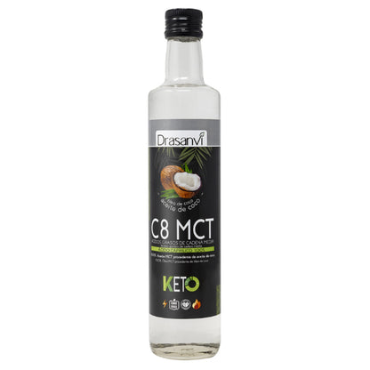Aceite Mct Coco Puro 100% C8 Keto 500 Ml
