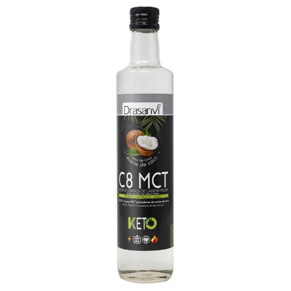 Aceite Mct Coco Puro 100% C8 Keto 500 Ml_0