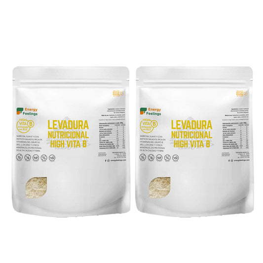 Pack 2x Levadura nutricional vitamina B12 en copos Energy Feelings 250 g