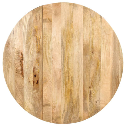 Mesa De Comedor Redonda De Madera Maciza De Mango 110x76 Cm_3